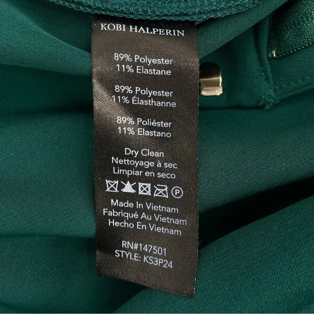 Kobi‎ Halperin Alexi Cropped Twill Pants Green 12